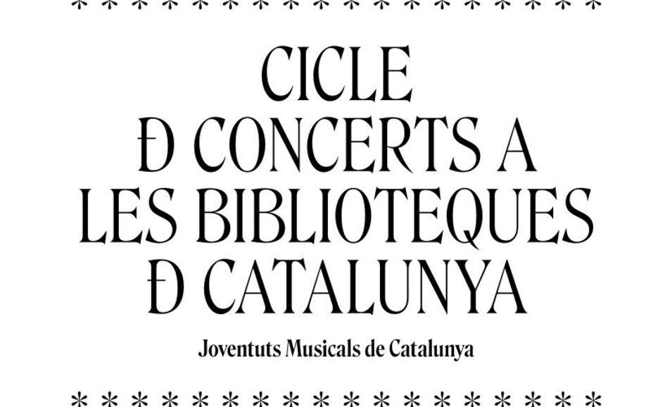 Intons, cicle de concerts a les biblioteques de Catalunya
