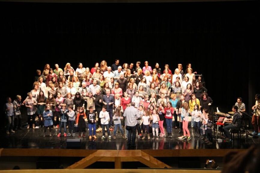 Concert de fi de curs de gòspel celebrat per Joventuts Musicals de La Bisbal d'Empordà el  2015