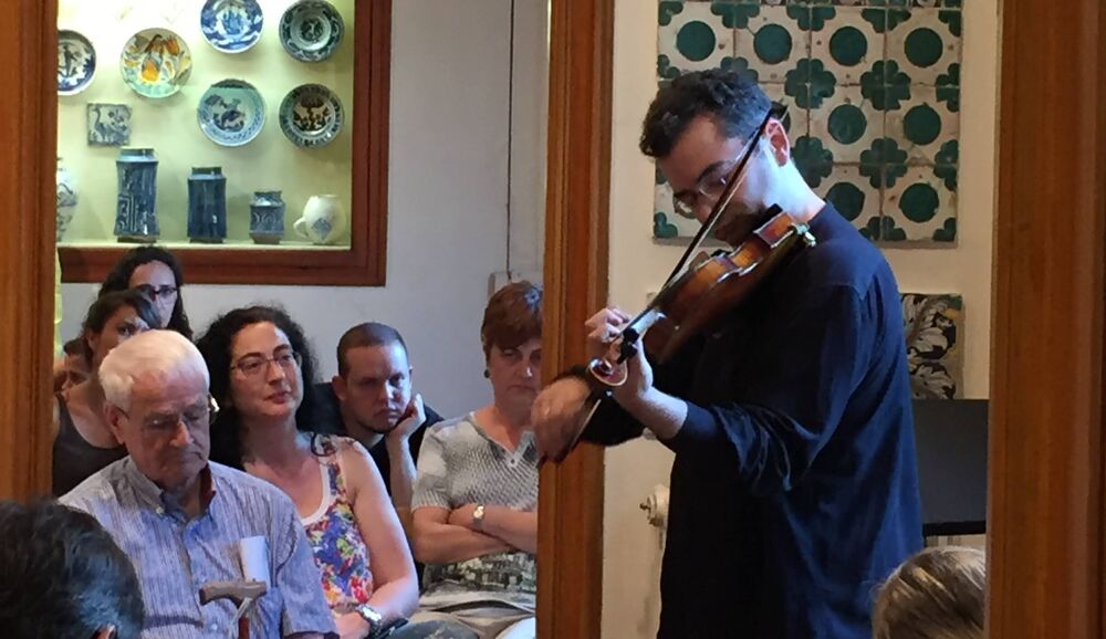 Concert del violinista Josep Colomé el 2017 en la temporada M'Clàssics que organitza JM Martorell